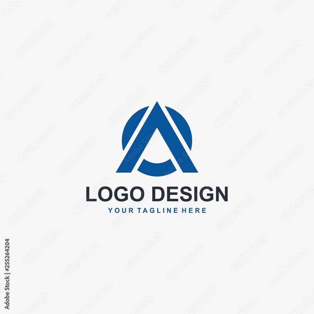 Letter OA initial logo design vector.