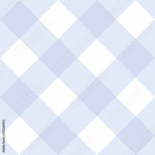 Seamless sweet blue and white vector background, checkered pattern or grid texture for web design, desktop wallpaper or culinary blog website