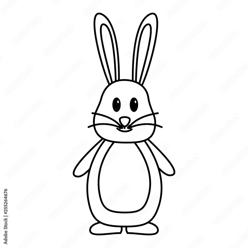 Obraz premium cute rabbit cartoon