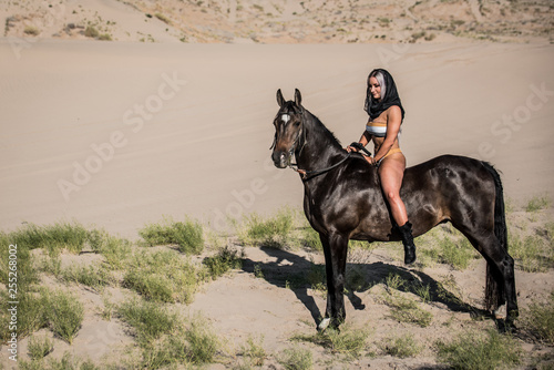 Desert Model and Her Horse