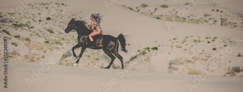 Desert Model and Her Horse