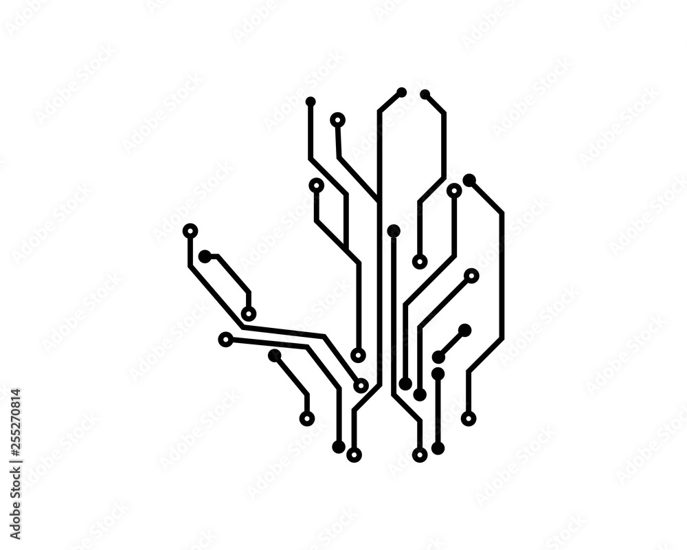 circuit board line concept design illustration circuit board line concept design illustration