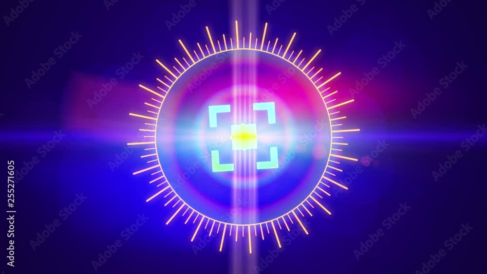 Futuristic HUD Space Sight with Optical Glare. Futuristic HUD Space Sight with Optical Glare.