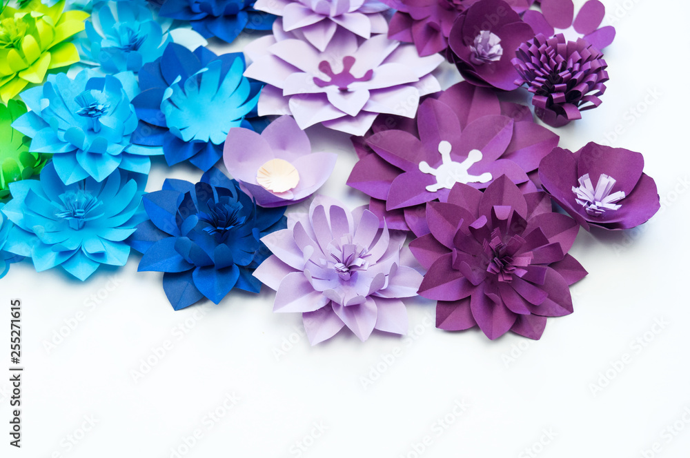 Paper craft flower rainbow color. Tolerance of people. Paper craft flower rainbow color. Tolerance of people.