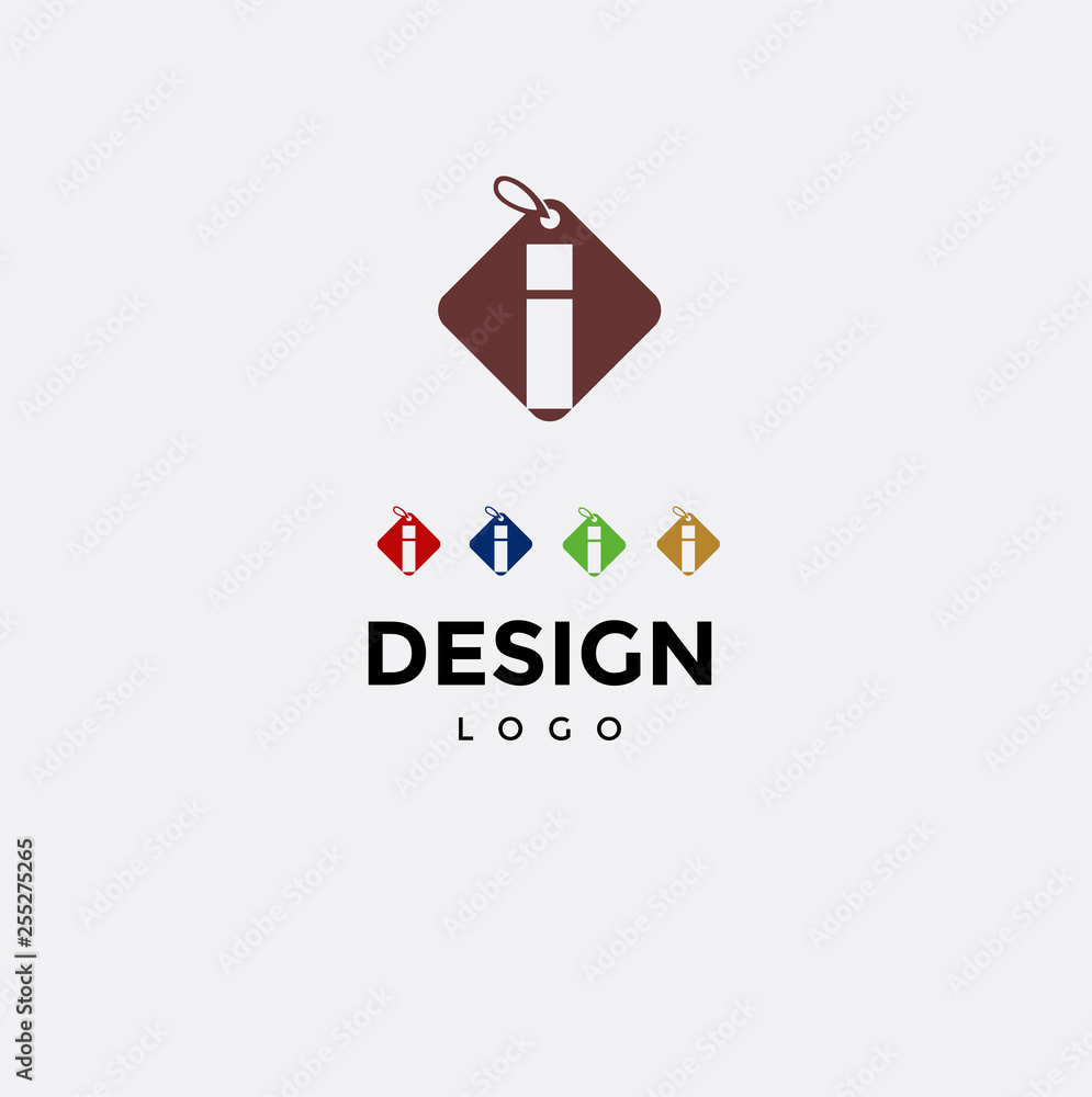 Vector logo design,icon initials i Vector logo design,icon initials i