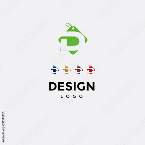 Vector logo design,icon initials e