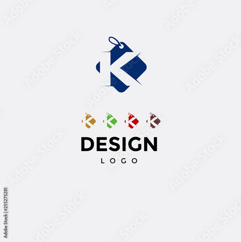 Free Download Vector logo design,icon initials k - GFXLoad