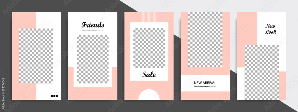 Modern minimal square shape template in soft orange peach color. Corporate advertising template for social media stories, story, business banner, flyer, brochure in white background. Modern minimal square shape template in soft orange peach color. Corporate advertising template for social media stories, story, business banner, flyer, brochure in white background.