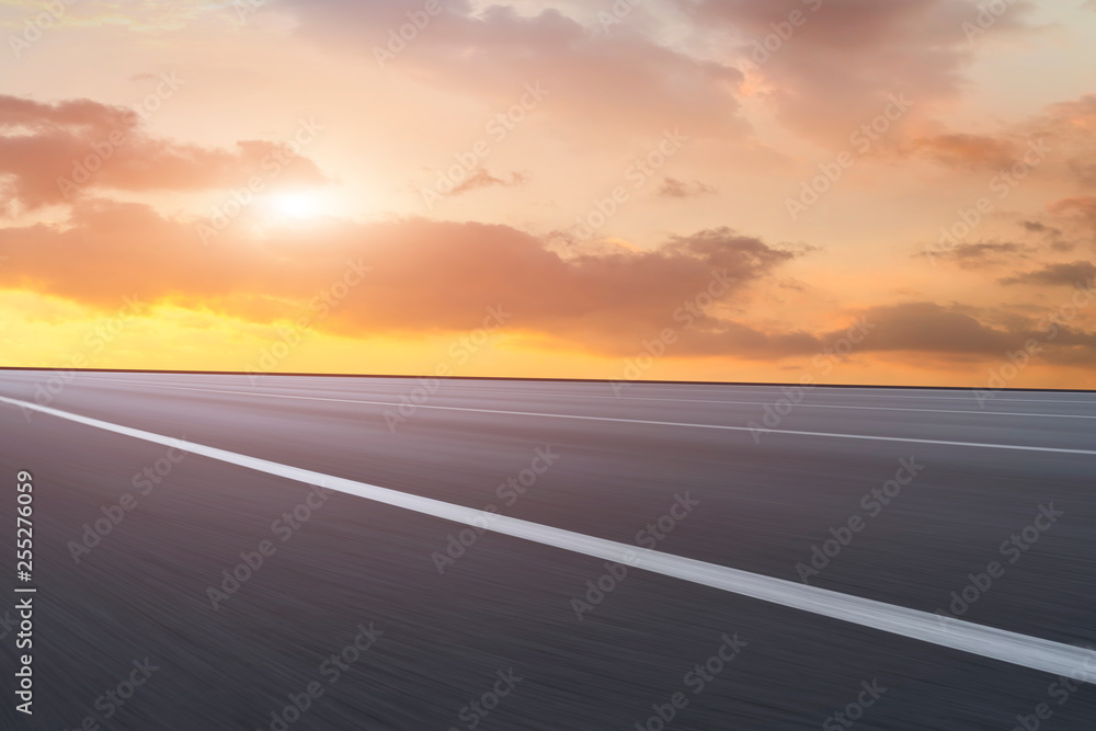 Road surface and sky cloud landscape.. Road surface and sky cloud landscape..