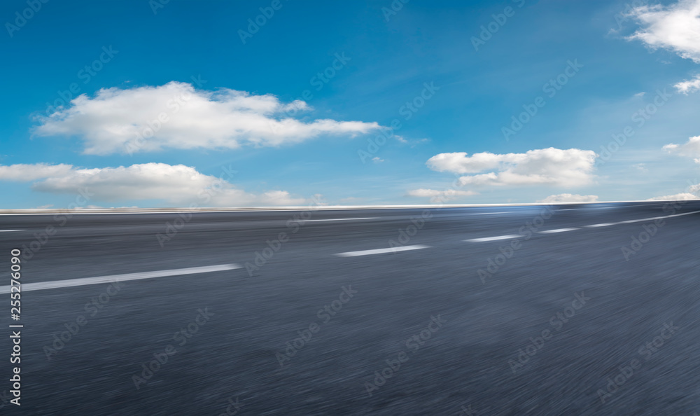 Road surface and sky cloud landscape.. Road surface and sky cloud landscape..