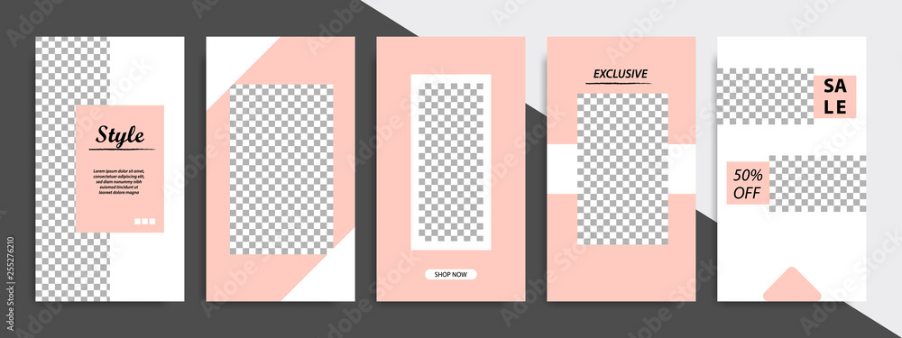 Modern minimal square shape template in soft orange peach color. Corporate advertising template for social media stories, story, business banner, flyer, brochure in white background. Modern minimal square shape template in soft orange peach color. Corporate advertising template for social media stories, story, business banner, flyer, brochure in white background.