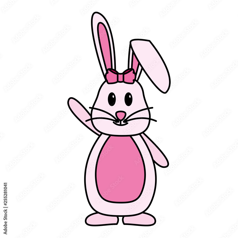 Fototapeta premium cute rabbit cartoon