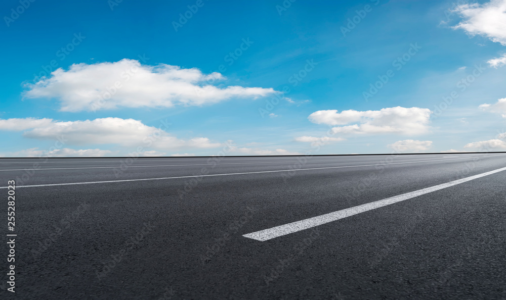 Road surface and sky cloud landscape.. Road surface and sky cloud landscape..