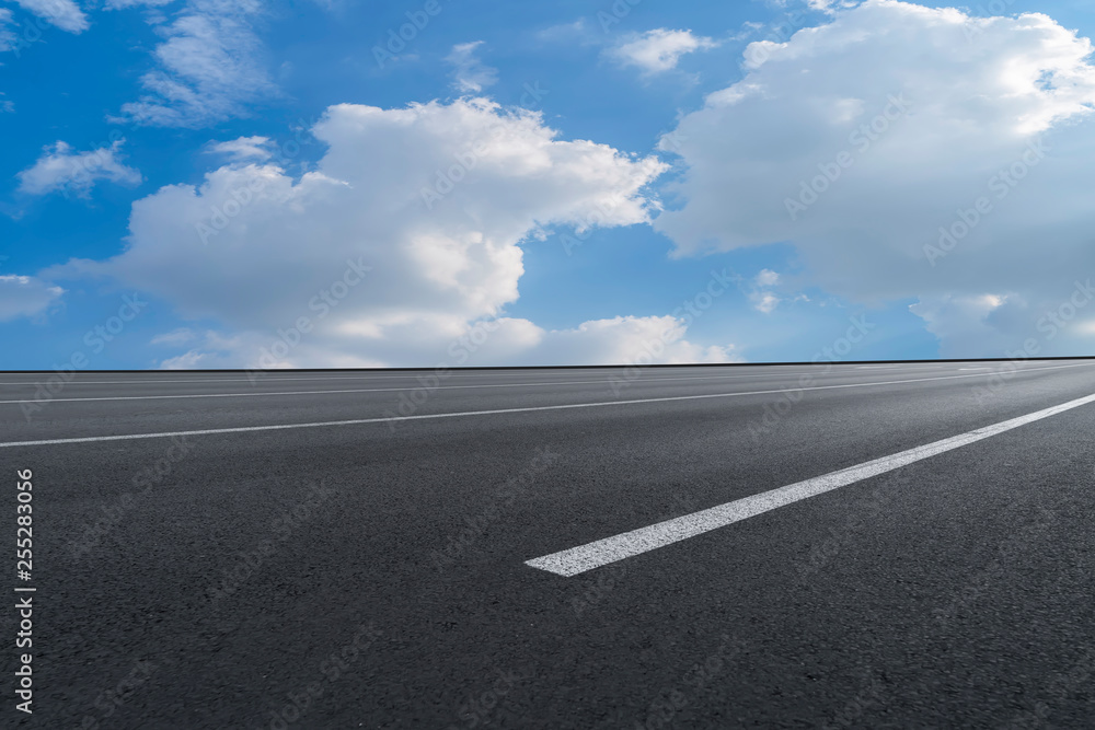 Road surface and sky cloud landscape.. Road surface and sky cloud landscape..