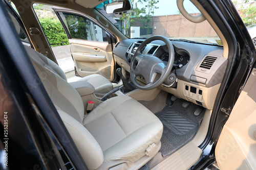 interior front seat of vehicle car automobile © sutichak