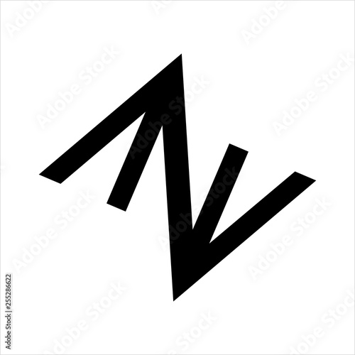 AA, AV, AZA. AZV, ANA, ANV initials geometric letter company logo photo