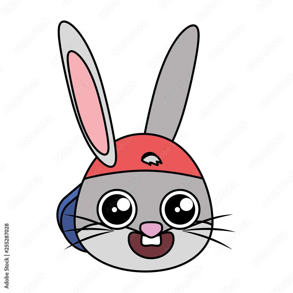 beautiful rabbit with cap easter character beautiful rabbit with cap easter character