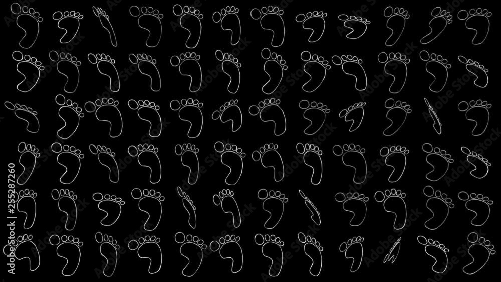 3d rendering of image of footprint with different angle 3d rendering of image of footprint with different angle