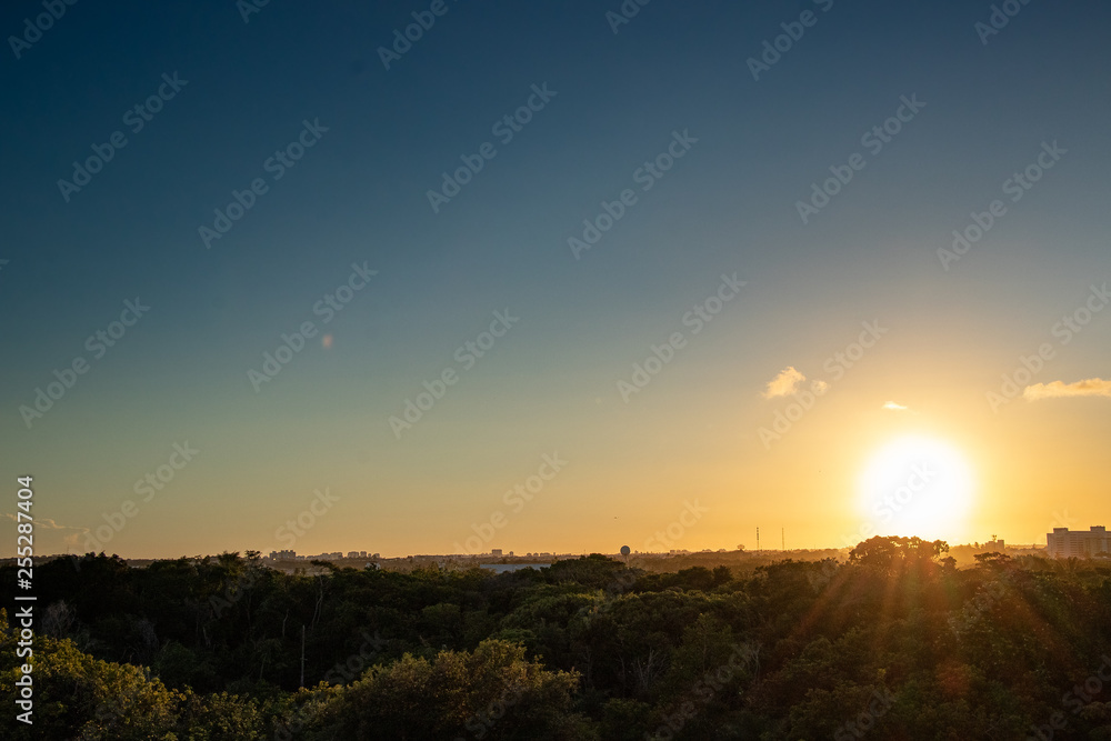 Fototapeta premium blue sunset