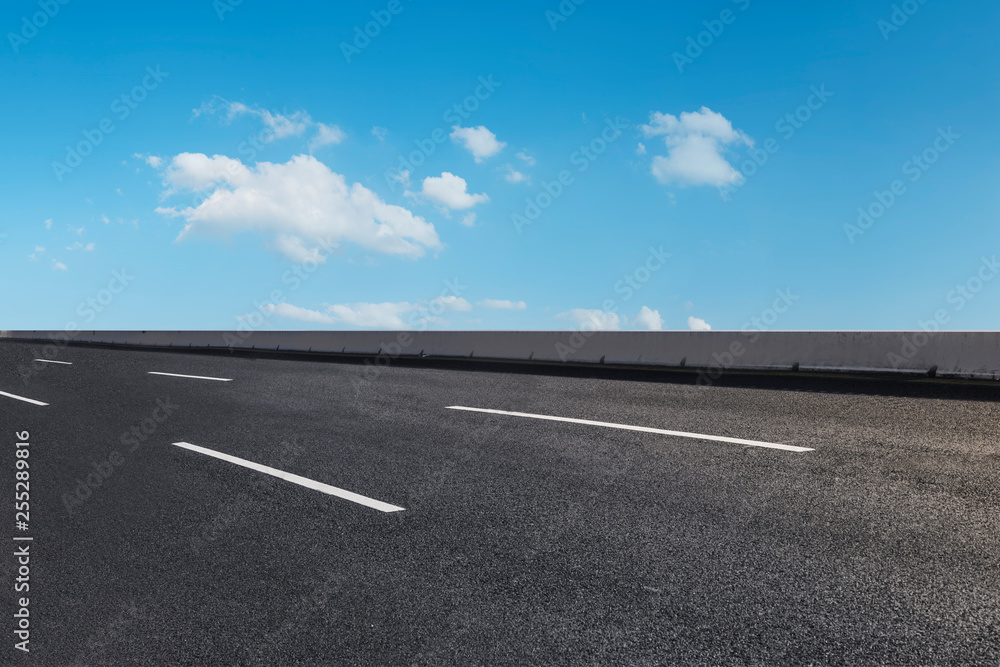 Road surface and sky cloud landscape.. Road surface and sky cloud landscape..