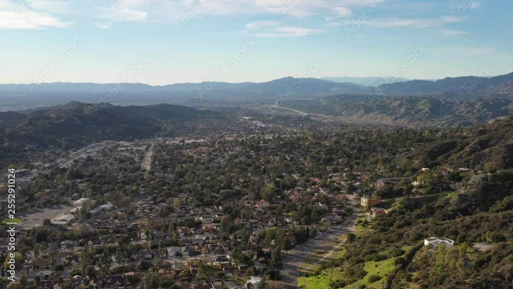 4k North Hollywood Burbank Glendale Pasadena aerial in Los Angeles Highway Mountain City Houses, California 4k North Hollywood Burbank Glendale Pasadena aerial in Los Angeles Highway Mountain City Houses, California