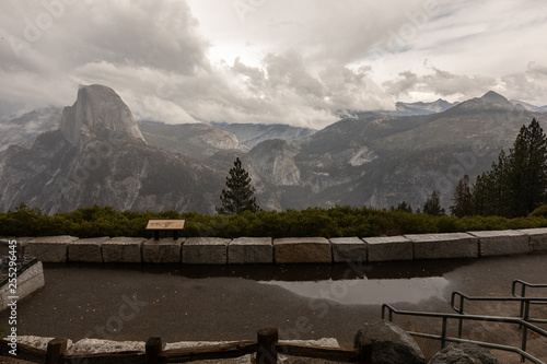 Scenic view of Half Dome in Yosemite National Park, Ca