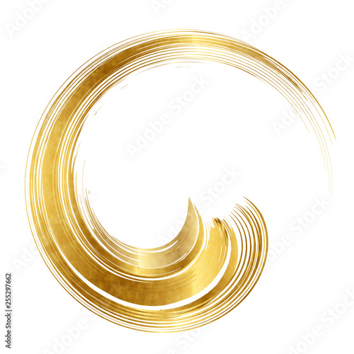 渦巻　丸　金　アイコン