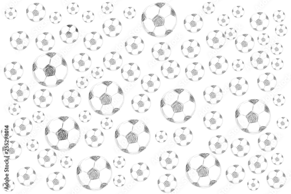 soccer ball pattern in white soccer ball pattern in white