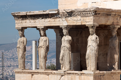 Details of the temple of Athena Polias at Acropolis in Athens