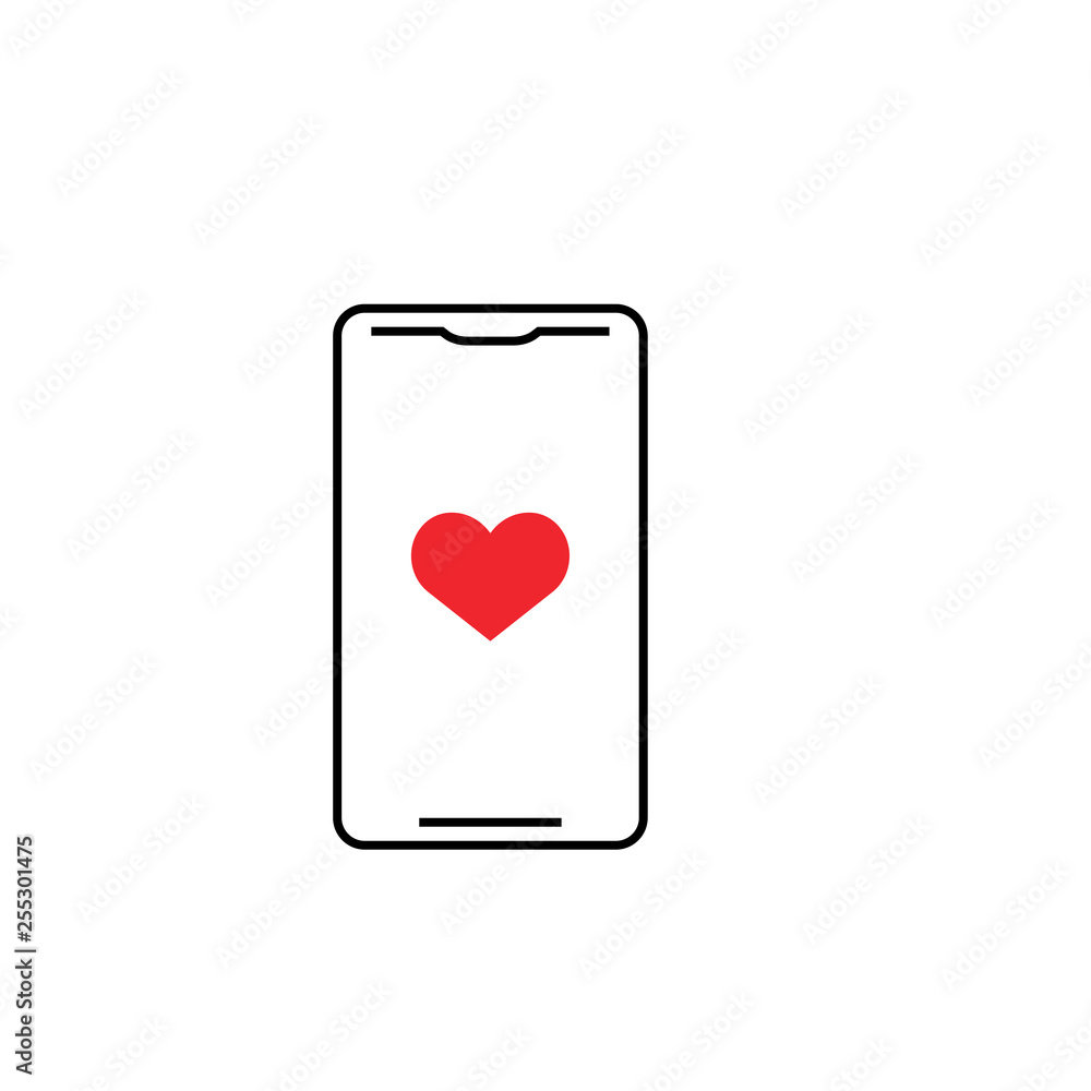 Online dating icon design template vector isolated Online dating icon design template vector isolated