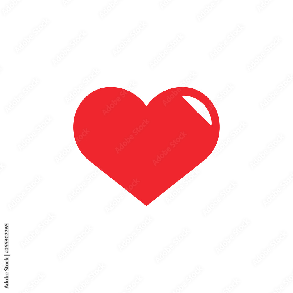 Heart love icon design template vector isolated