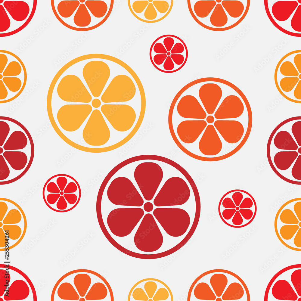 Orange seamless flat vector background Orange seamless flat vector background