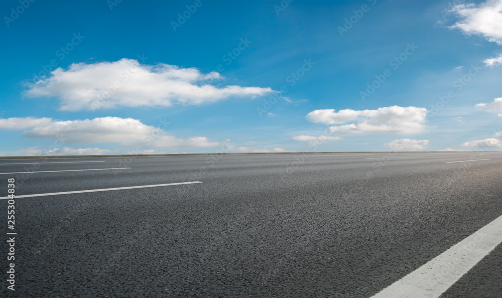 Road surface and sky cloud landscape.. Road surface and sky cloud landscape..