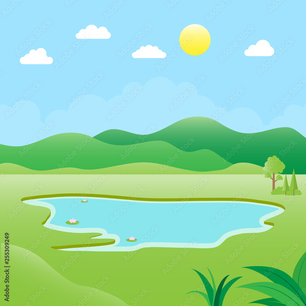 Obraz premium illustration of the natural environment