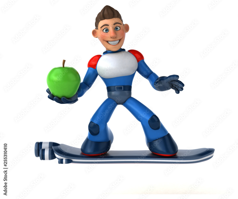Super modern superhero - 3D Illustration Super modern superhero - 3D Illustration