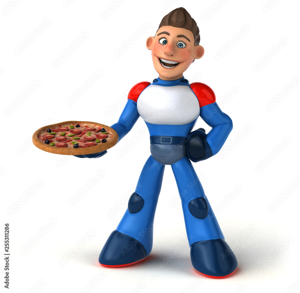 Super modern superhero - 3D Illustration Super modern superhero - 3D Illustration