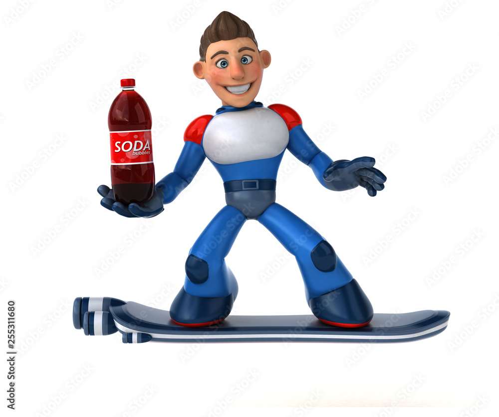 Super modern superhero - 3D Illustration Super modern superhero - 3D Illustration