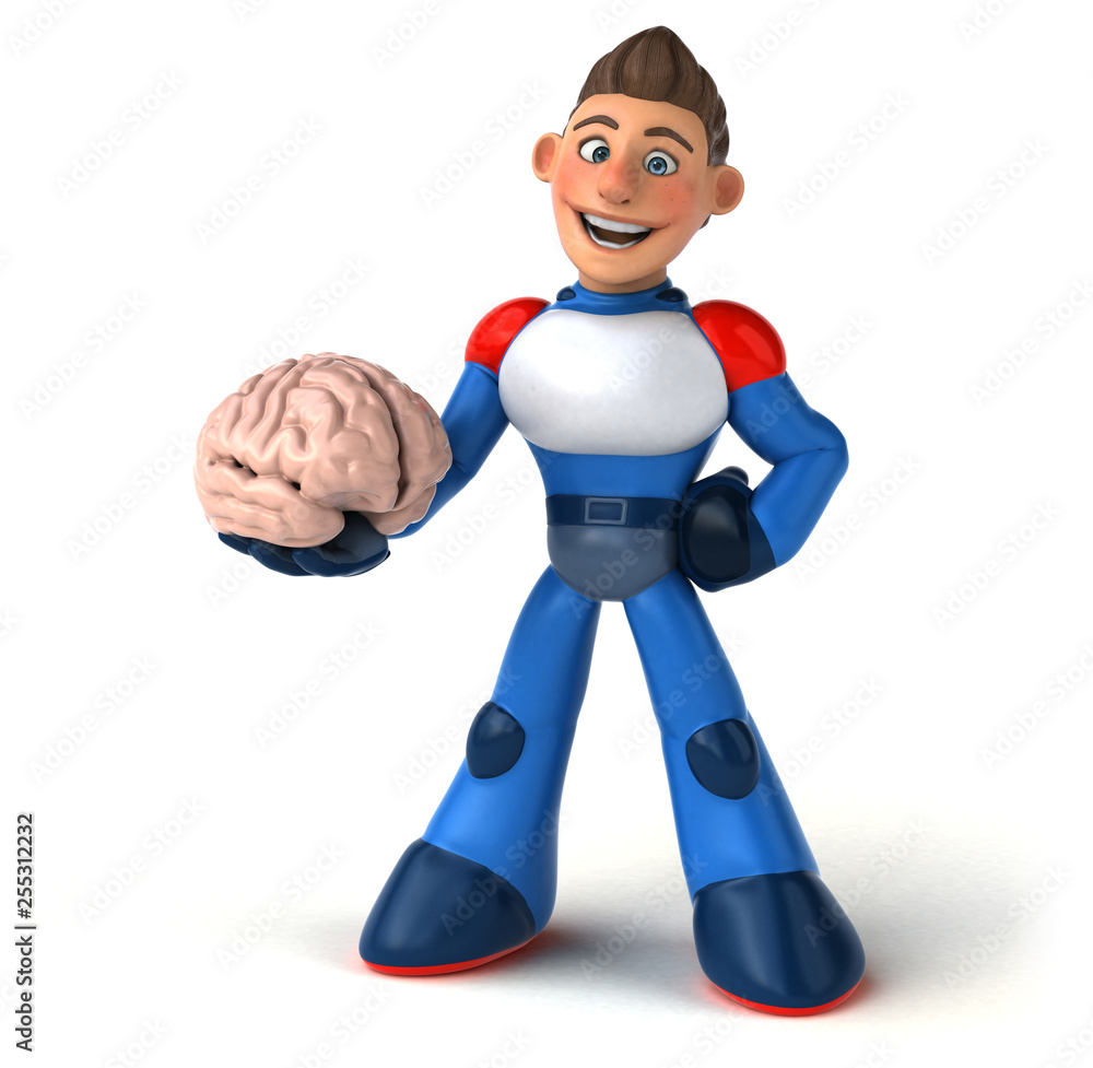 Super modern superhero - 3D Illustration Super modern superhero - 3D Illustration