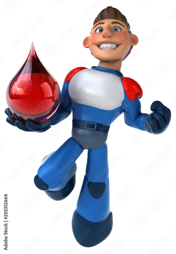 Super modern superhero - 3D Illustration Super modern superhero - 3D Illustration