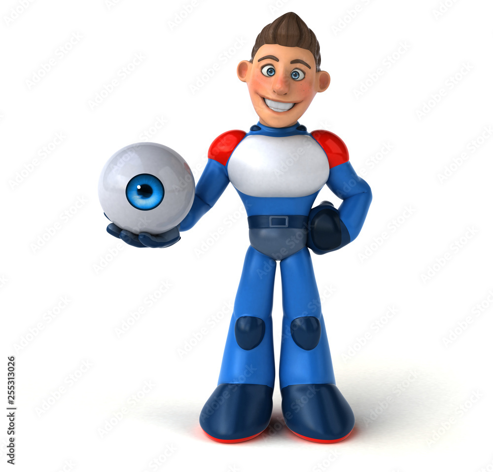 Super modern superhero - 3D Illustration Super modern superhero - 3D Illustration