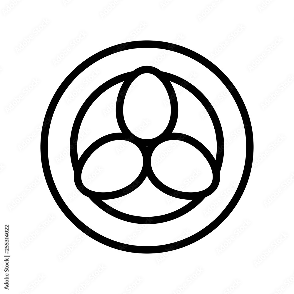 Eggs in bird nest vector, Easter line icon editable stroke Eggs in bird nest vector, Easter line icon editable stroke