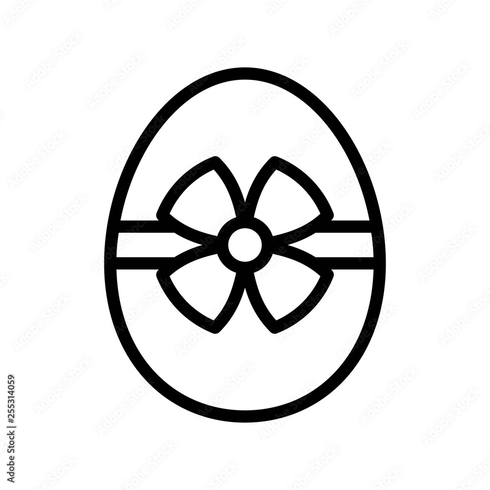 Easter egg vector, Easter line icon editable stroke Easter egg vector, Easter line icon editable stroke