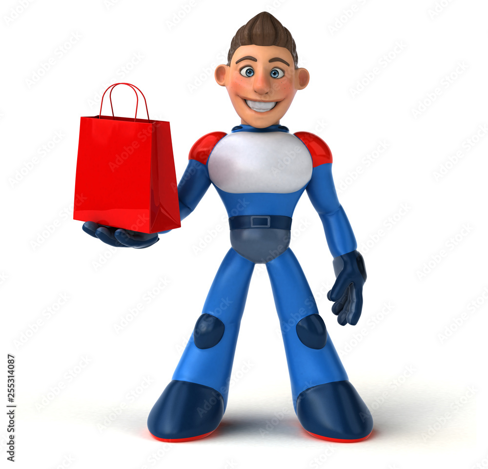 Super modern superhero - 3D Illustration Super modern superhero - 3D Illustration