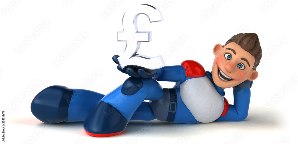 Super modern superhero - 3D Illustration Super modern superhero - 3D Illustration