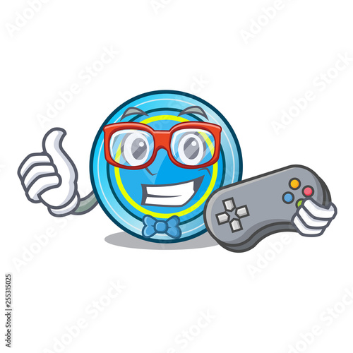 Gamer frisbee toys in the character shape