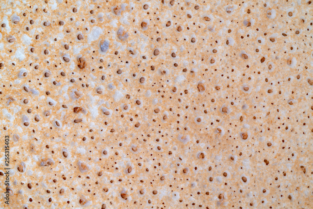 texture of the surface of freshly baked pancake. texture of the surface of freshly baked pancake.