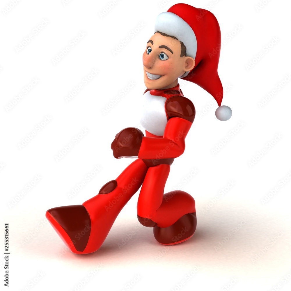 Fun Super Santa Claus - 3D Illustration Fun Super Santa Claus - 3D Illustration