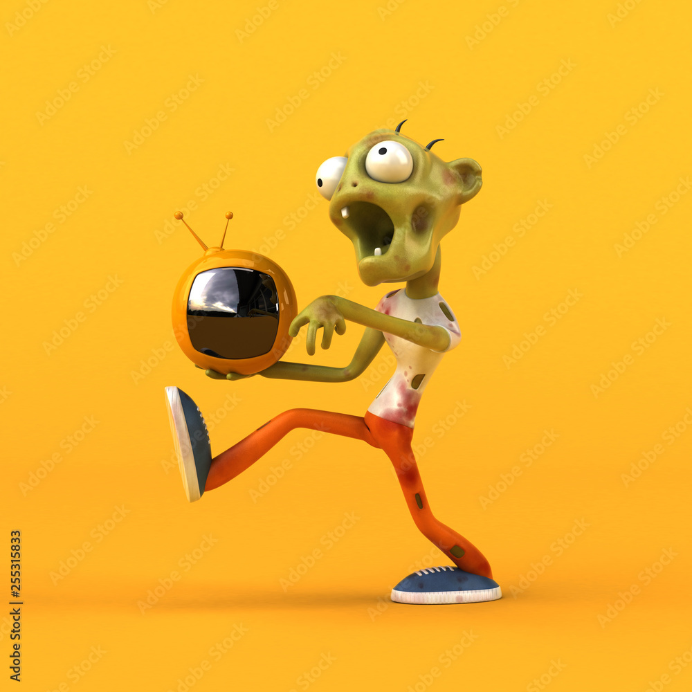Fun zombie - 3D Illustration Fun zombie - 3D Illustration