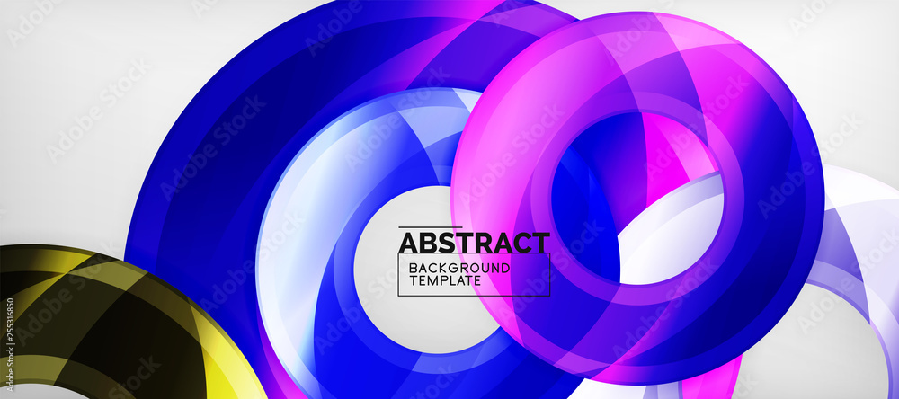 Glossy circles geometric background Glossy circles geometric background