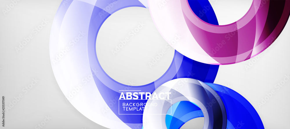 Glossy circles geometric background Glossy circles geometric background